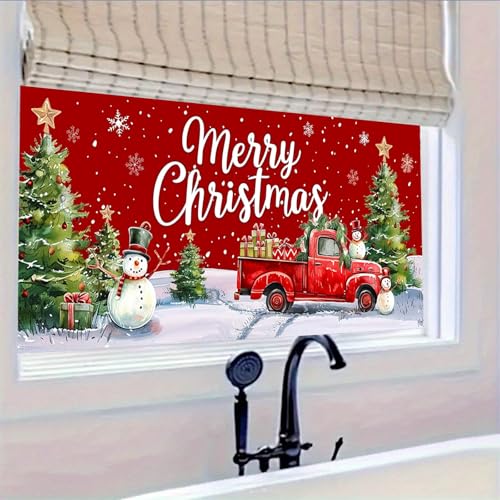 Vinilo Decorativo para Ventana Navidad 39.3 x 17.7 pulgadas miniatura 5