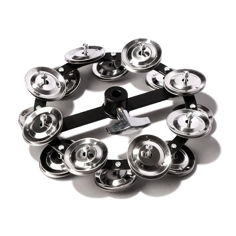 Softline Pro Hi‑Hat Tambourine with Double Stainless Steel Jingles Premium Gong‑Style Rattle Ring for Drums and Percussion Instruments (SP HH BT16) - Image 4 thumbnail