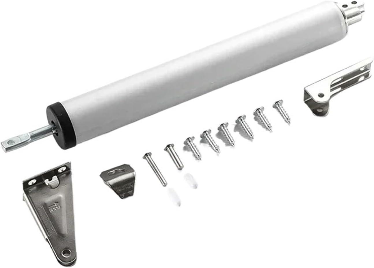 Automatic Door Closer with Buffer Damper for 90 Degrees Closure - Speed Adjustable for Home Kitchen(Brown)