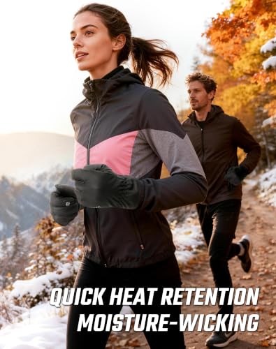 ATERCEL Winter Running Gloves for Men & Women, Thermal Touchscreen Gloves with Non-Slip Grip for Running, Walking, Cycling & Driving - image 6