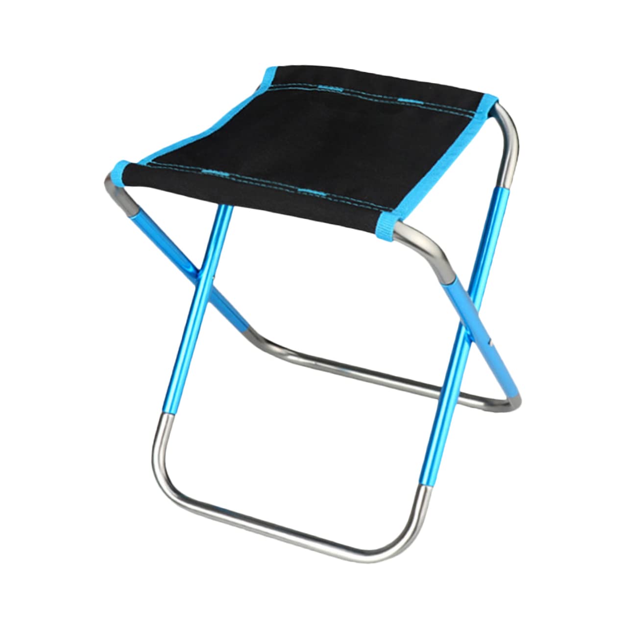 VANZACK Sgabello Campeggio Pieghevole Portatile in Lega di Alluminio Blu | Vacanze Estive, Tessuto Oxford, Borsa Inclusa, Design Compatto per Viaggio e Spiaggia