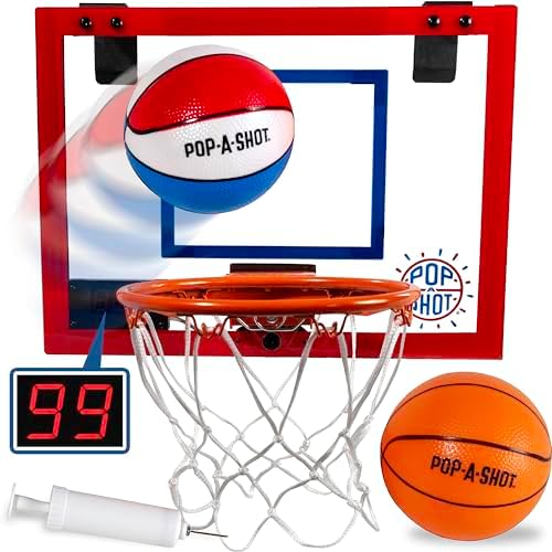 Pop-A-Shot Super Slam | Over the Door Mini Basketball Hoop Built for Dunks