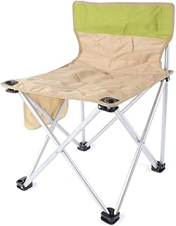 JYQ-SZRQ Silla de Camping Plegable Silla del Ocio portátil Ligero con Bolsa de Almacenamiento for la Pesca al Aire Libre Festival Almacena hasta 150 kg (Color : Yellow)