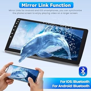 Android 15 Car Radio for Toyota Camry 2018-2020, 10.1 inch Capacitive HD Touch Screen Head Unit with Carplay Android Auto, 5GHz WiFi, GPS, Bluetooth 5.0, 1280 * 720, 4+64G