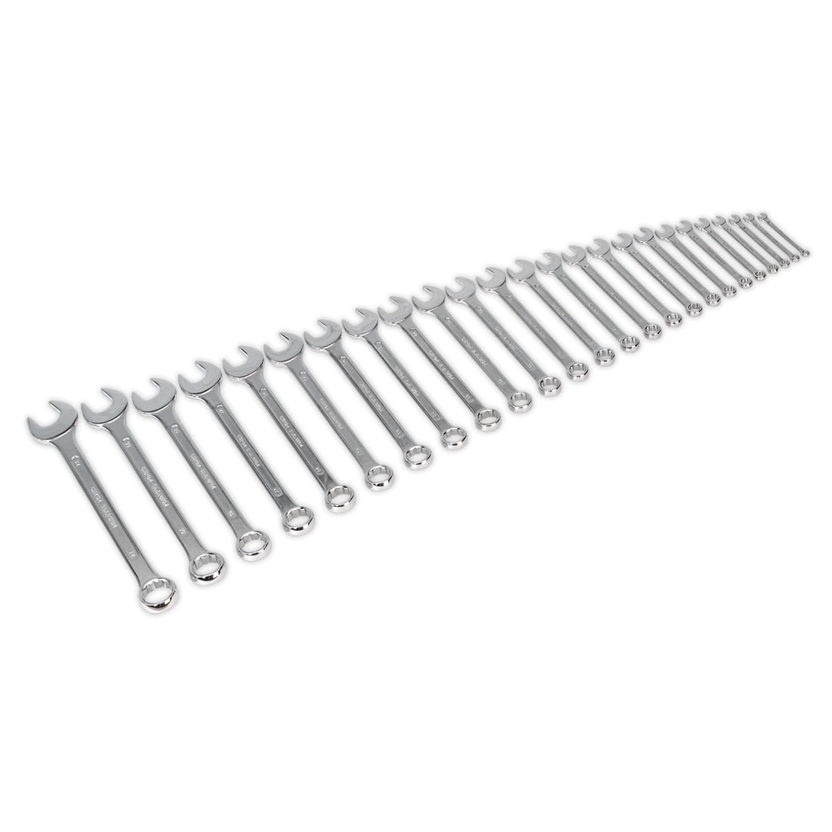 Sealey S0401 Combination Spanner Set 25Pc Jumbo Metric