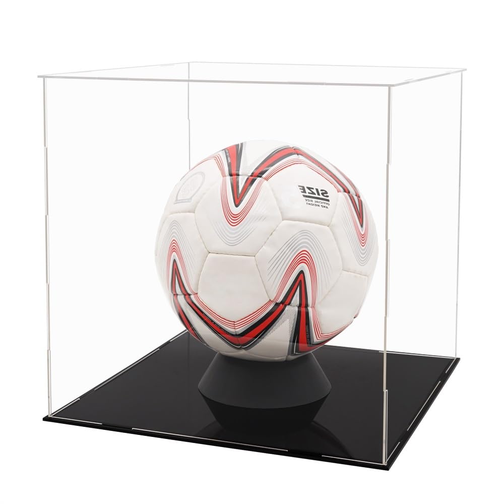 Vetrina Acrilico Teca Plexiglass: 30x30x30 cm Cubo Espositore per Bouquet Pallone da Calcio Basket Modellino