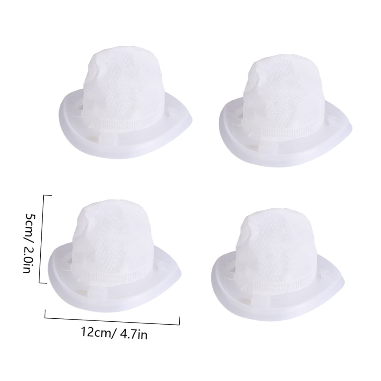 HOLIDYOYO 4pcs Filter Vacuum Cleaner Handheld Hand-held Vacuum Cordless Handheld Vacuum Hand Vacuum Accessories Vacuum Attachment Handheld Vacuums Hand Vacuum Replacement Parts Vaccume White