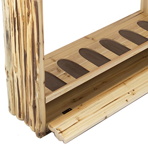Rush Creek Creations Unisex Adult Rustic Pine Standing Indoor 6 Rifle Shotgun Storage Rack, Rustic Pine, 34 L X 9.5 W 42 H Us #TOP2