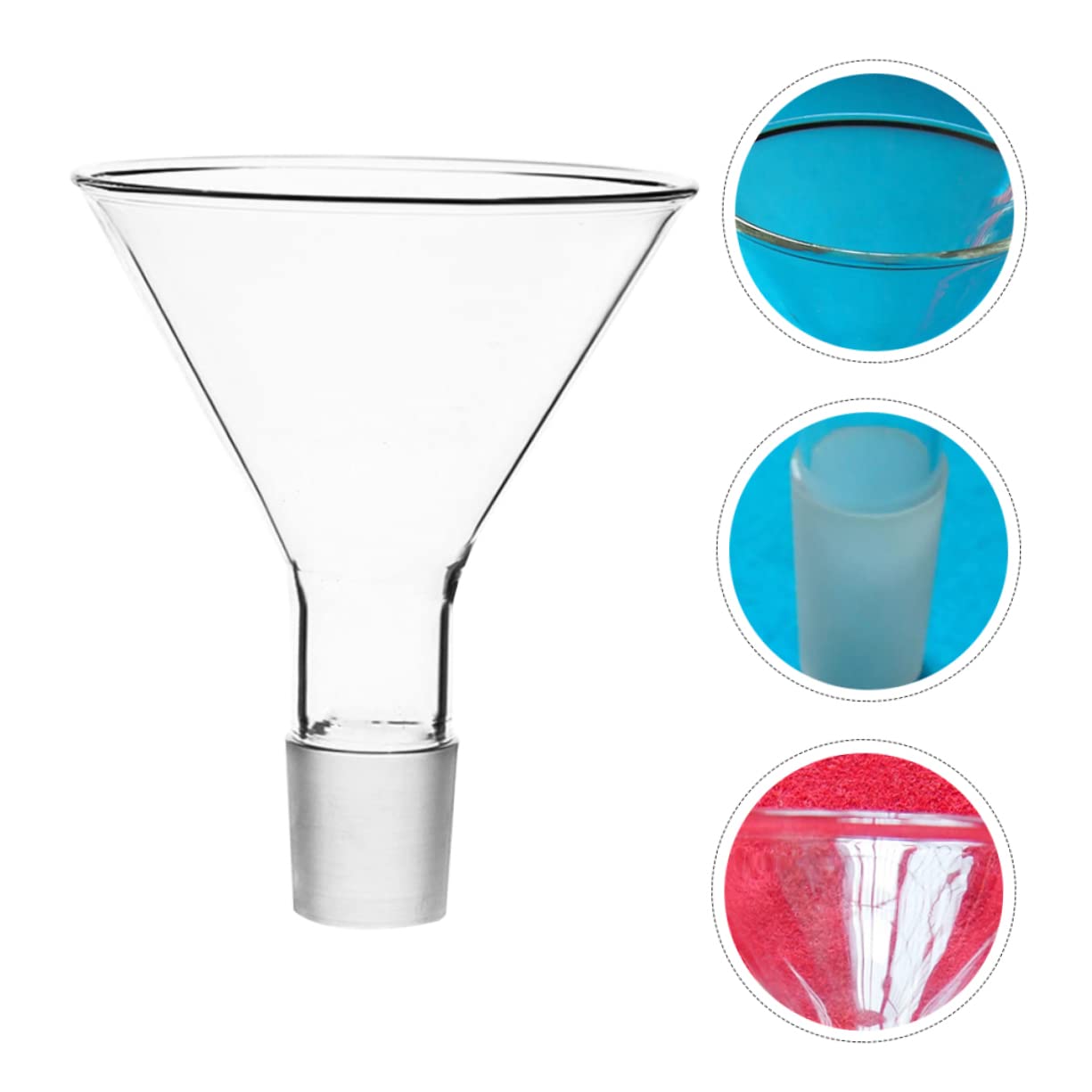 iplusmile 3piezas Embudo Para Laboratorio Embudo De Filtración Analítico De Alta Resistencia Química y Térmica Para Experimentos Laboratorios