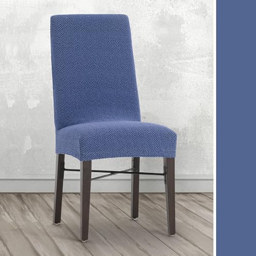 Housse de chaise Jaz lot de 2 dossier haut protection extensible