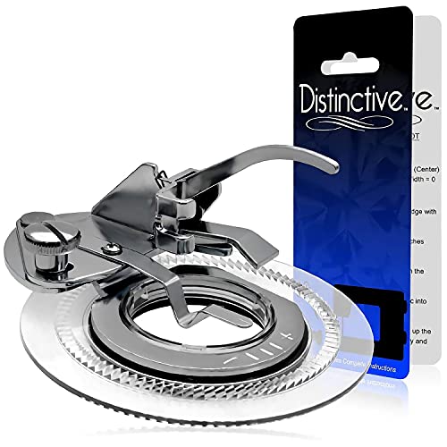 Distinctive Decorative Daisy Flower Stitch Sewing Machine Presser Foot - Fits All Low Shank Singer, Brother, Babylock, Euro-Pro, Janome, Kenmore, White, Juki, New Home, Simplicity, Elna and More!