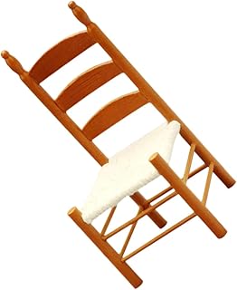 Abaodam Mini Cadeira De Algodão Móveis De Madeira Mini Móveis Móveis Em Miniatura Enfeite De Cadeira Em Miniatura Suprimentos Em Miniatura Cadeira Minúscula Artesanato Vintage Mini
