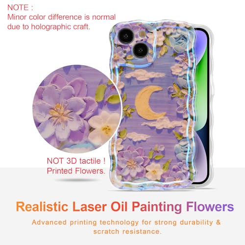 Coque iPhone 13 EYZUTAK effet laser violet finition durable - 2