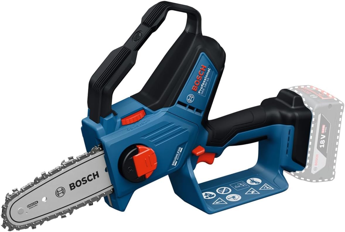 Bosch Professional 18V System Potatore GKE 18V-15 (fino a 350 tagli per carica della batteria, tagli fai-da-te fino a 13 cm, motore brushless, incl. guaina protettiva da 15 cm, senza batteria)