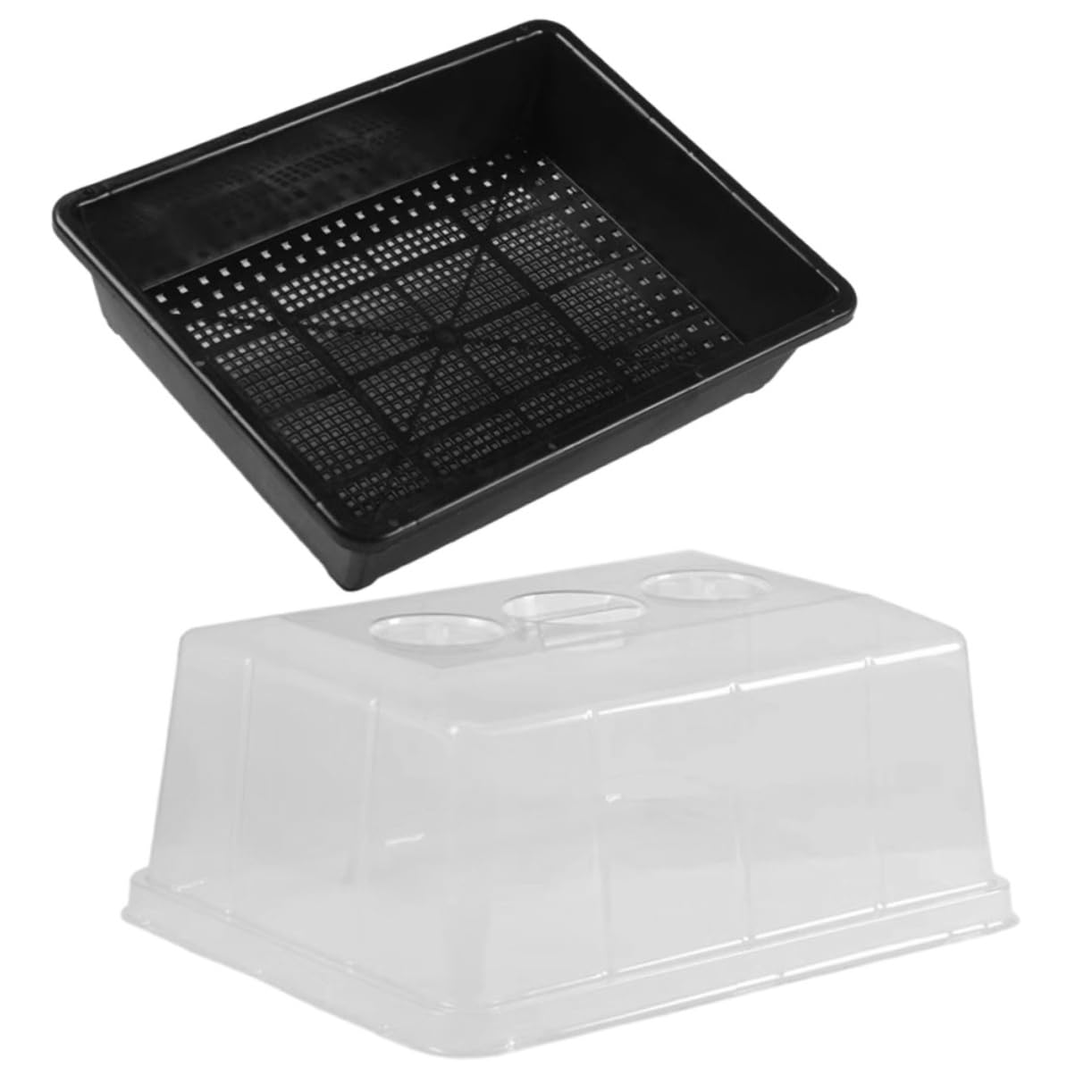 Sosoport Plateau de Semis de Jardin avec Couvercle en Plastique