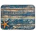 XIXIKO Set de table en bois pour planche de plage Motif étoile de mer et étoile de mer antidérapant pour table de cuisine résistant à la chaleur Lavable 40 x 46 cm