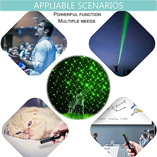 Image of COOLCOLD Laser Light | USB Rechargeable Green, Laser Pointer | Long-Range, Laser Light Powerful | for Party, Disco Light Adjustable Mode, 2000m Handheld Laser Pen, Suitable for Camping, Hiking