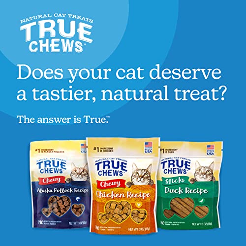 Blue Buffalo True Chews Natural Chewy Cat Treats, Alaska Pollock 3 oz