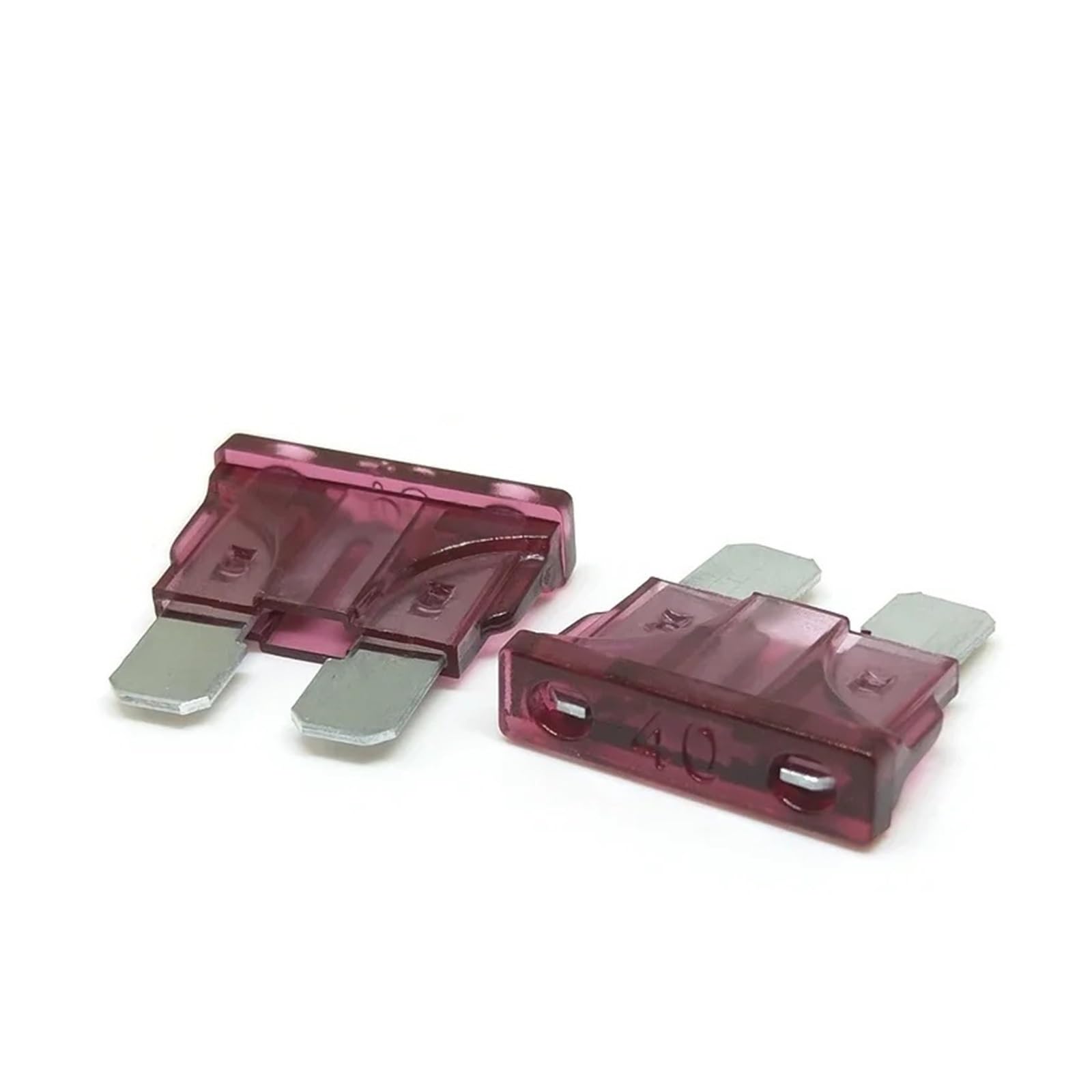 100/50/10 fusibles en miniatura M2 pequeños y medianos para coche, tipo cuchilla automotriz, fusible 1A, 2A, 3A, 5A, 7. 10A, 15A, 20A, 25A, 30A, 35A, 40A, 50A (50A, 100 unidades_mediano)