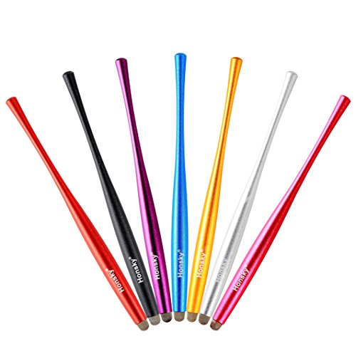 Honsky Cell Phone Stylus, Tablet Stylus For Touch Screens: Universal Long Metal Slim Waist Stylist Pens, Tablet Pen, Touchscreen Stylus Pen ¨C With Replacement Tips, Multi-Colored, Bulk, Pack Of 7 #TOP4