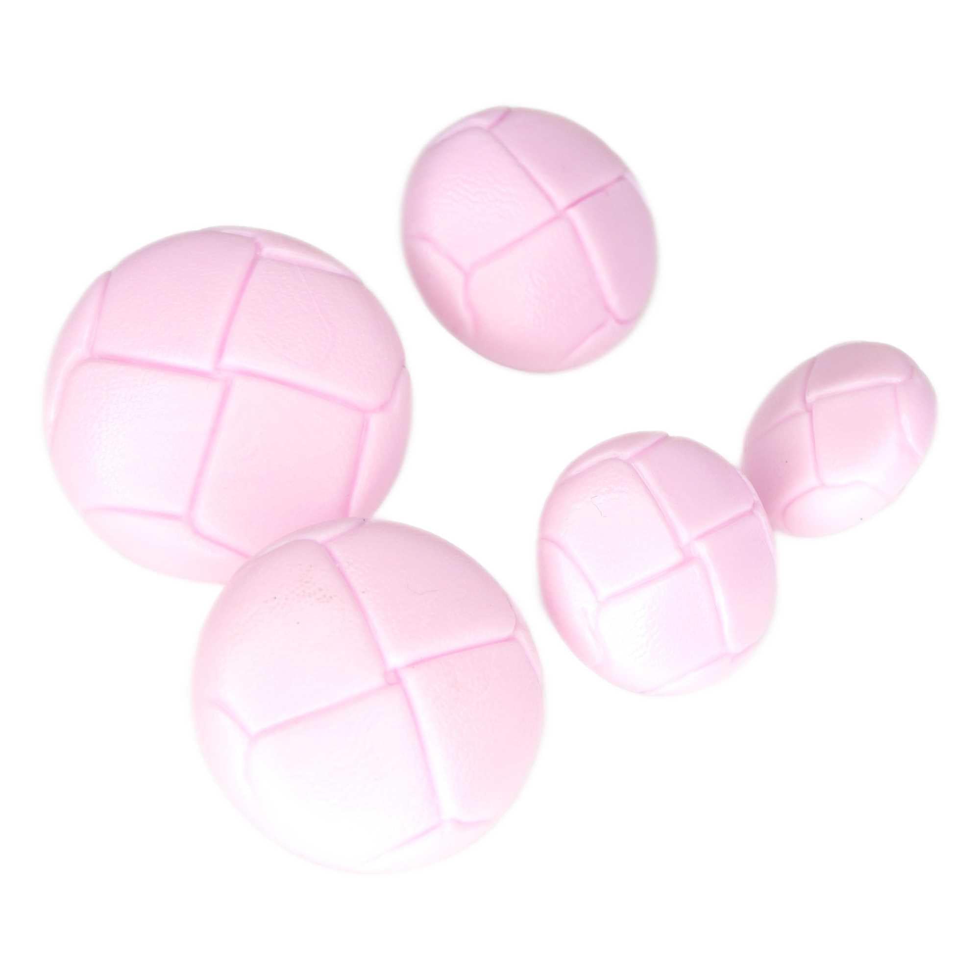 Football Buttons 15mm 18mm 20mm 23mm and 25mm 13 Colours Buy 2 4 or 8 550D, 05 Pale Pink, 4 20mm