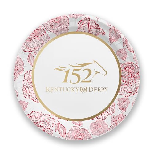 Westrick Kentucky Derby 9 Paper Plates 152nd 2026 Derby Decorations - Pack of 8