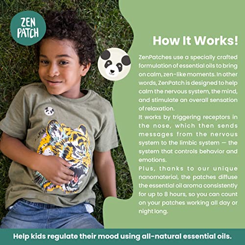 Buzzpatch Zenpatch Mood Calming Stickers For Kids And Adults (24 Pack) – The Natural Patch - All Natural, Chemical And Drug Free, Mood Support For Relaxation, Calm And Emotion Regulation #TOP3