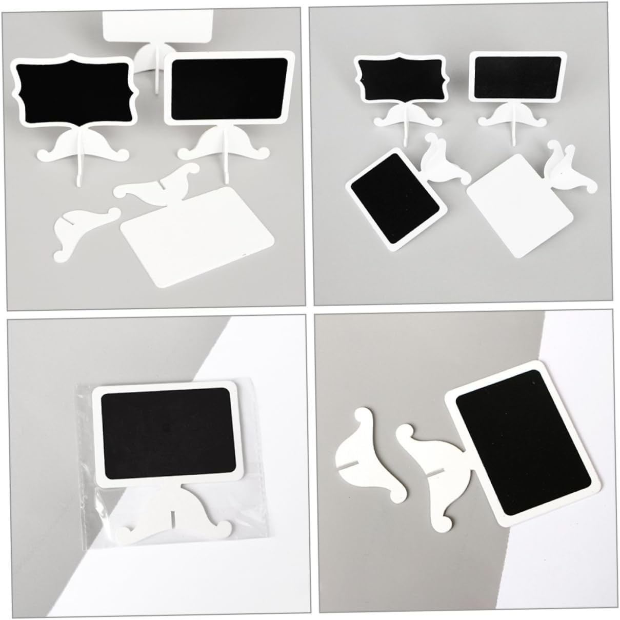 20pcs Small Chalkboard Blackboard Sign Wood Mini Writing Board