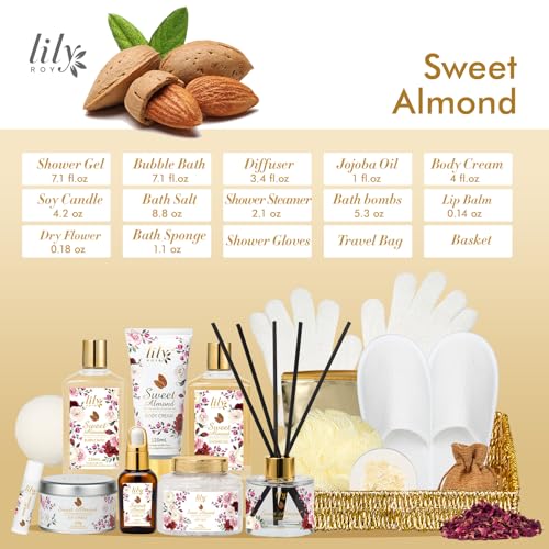 Image of 17Pcs Spa Bath Gifts Set Kit, Moisturizing Spa Gift Baskets for Women & Mom