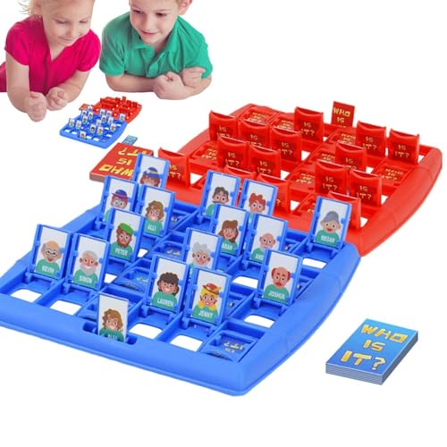 Juguete de Juego de Cartas Guess - Juego Educativo de adivinanzas - Juego de adivinanzas con 96 Tarjetas, Juego Preescolar de Pensamiento lógico, Regalo para niños