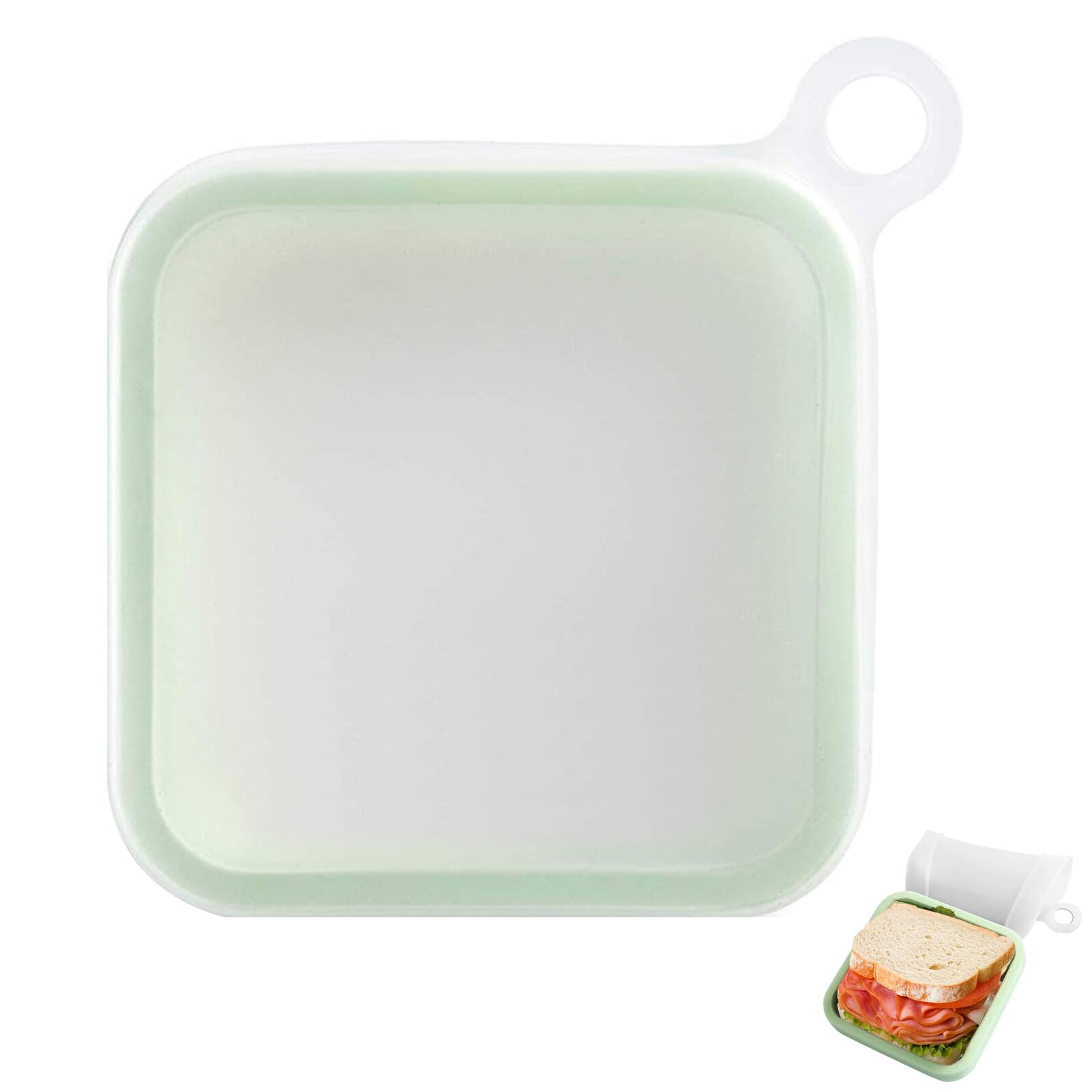 VZU Sandwich Box, Sandwich Container, 1 Unit, Reusable Sandwich Box Container with Lid