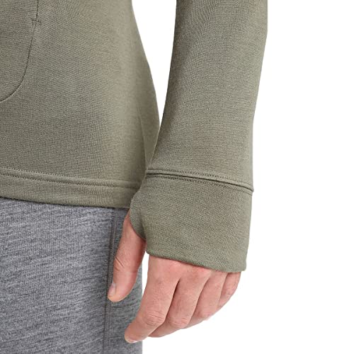 Icebreaker Mens Quantum Iii Long Sleeve Wool Athletic Zip Up Hoodie Sweatshirt, Loden, Large Us #TOP5