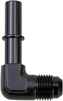 Vista 5 de KRD PERFORAMANCE 3/8 SAE Conexión rápida a 6AN Macho Push On EFI Manguera de línea de combustible de 90 grados Adaptador de montaje Conector
