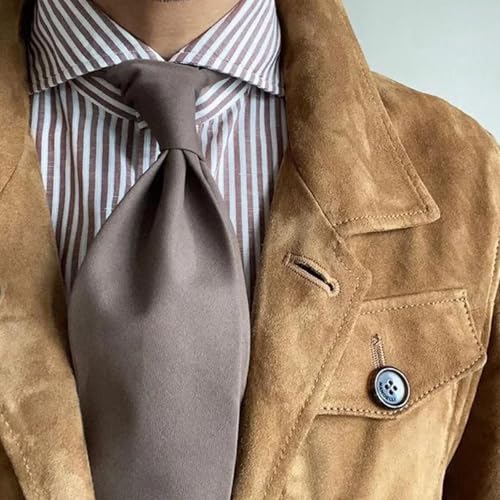 Mens Suede Leather Blazer 3 Button Coats Slim Fit Suit Jacket for Wedding Prom2