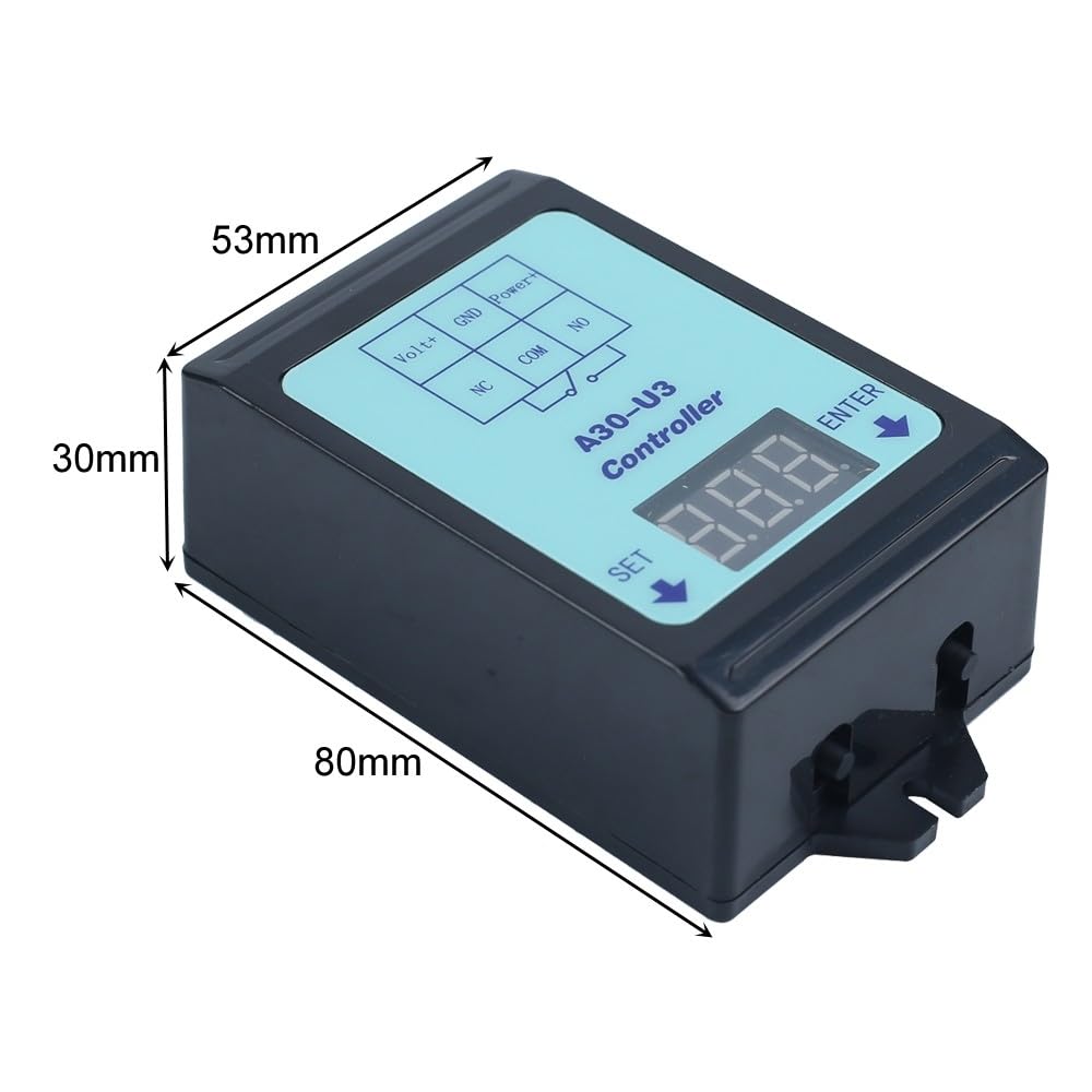 Módulo de monitoreo voltaje CC 0-99.9V, módulo de relé potencia controlador interruptor relé retardo programable protector batería