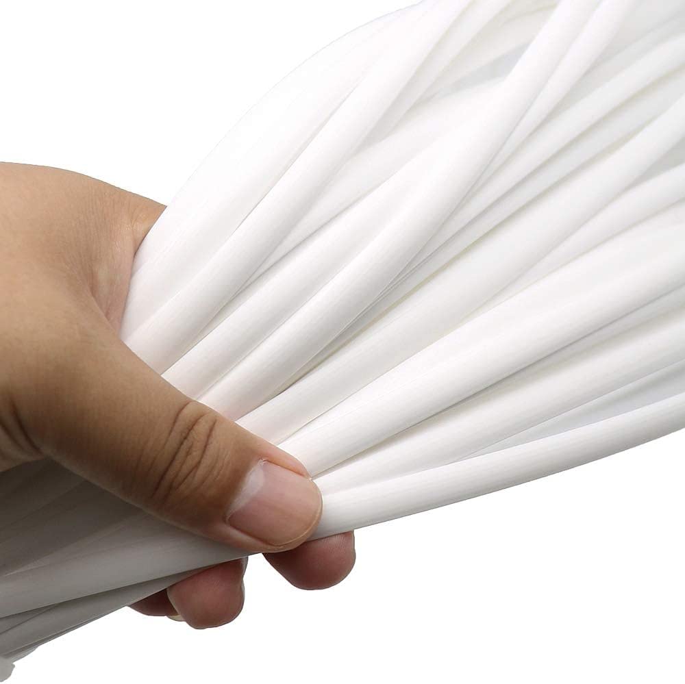 OUdini Materiale Tessuto in Rotolo Di Rattan 500G Materia Prima per Tessitura in Plastica Sintetica Bianca Pe Sintetico