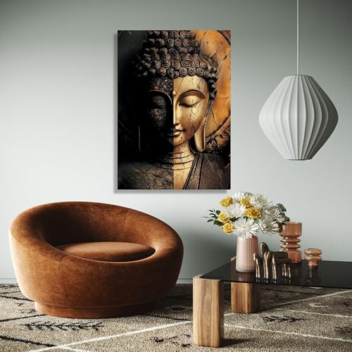 Visage de Bouddha décoration murale art de méditation - 2