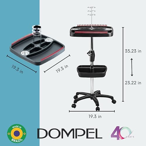 Miniatura 3 de DOMPEL Mega Hair Trolley Station Modelo 501 | Organizador de peluquería elegante y funcional con espacio de almacenamiento adicional