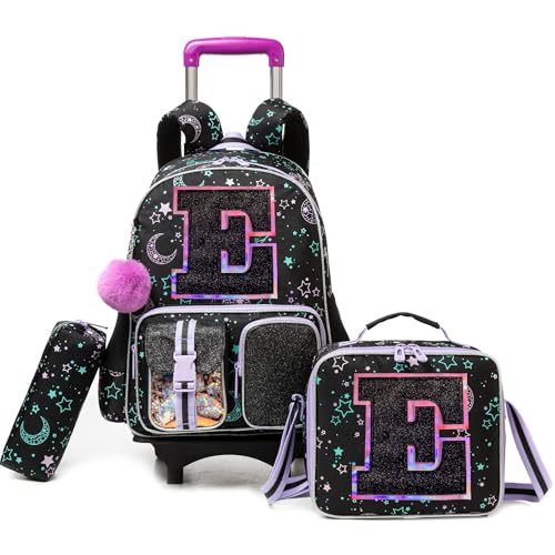 Meetbelify Mochila com rodinhas para meninas de 6 a 8 anos de idade