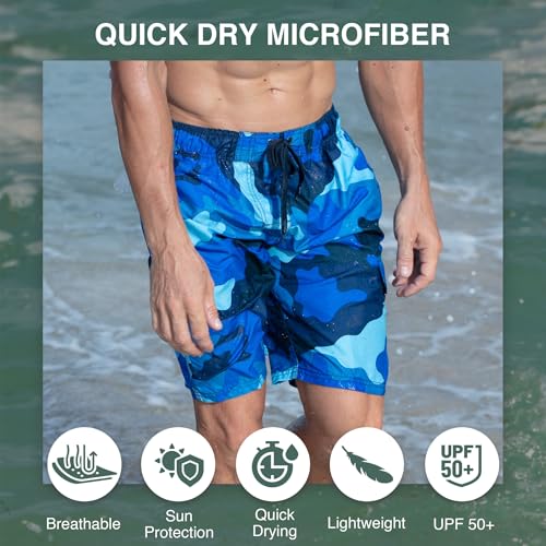 Image of Kanu Surf Men's Big Viper Extended Size Stripe Swim Trunk