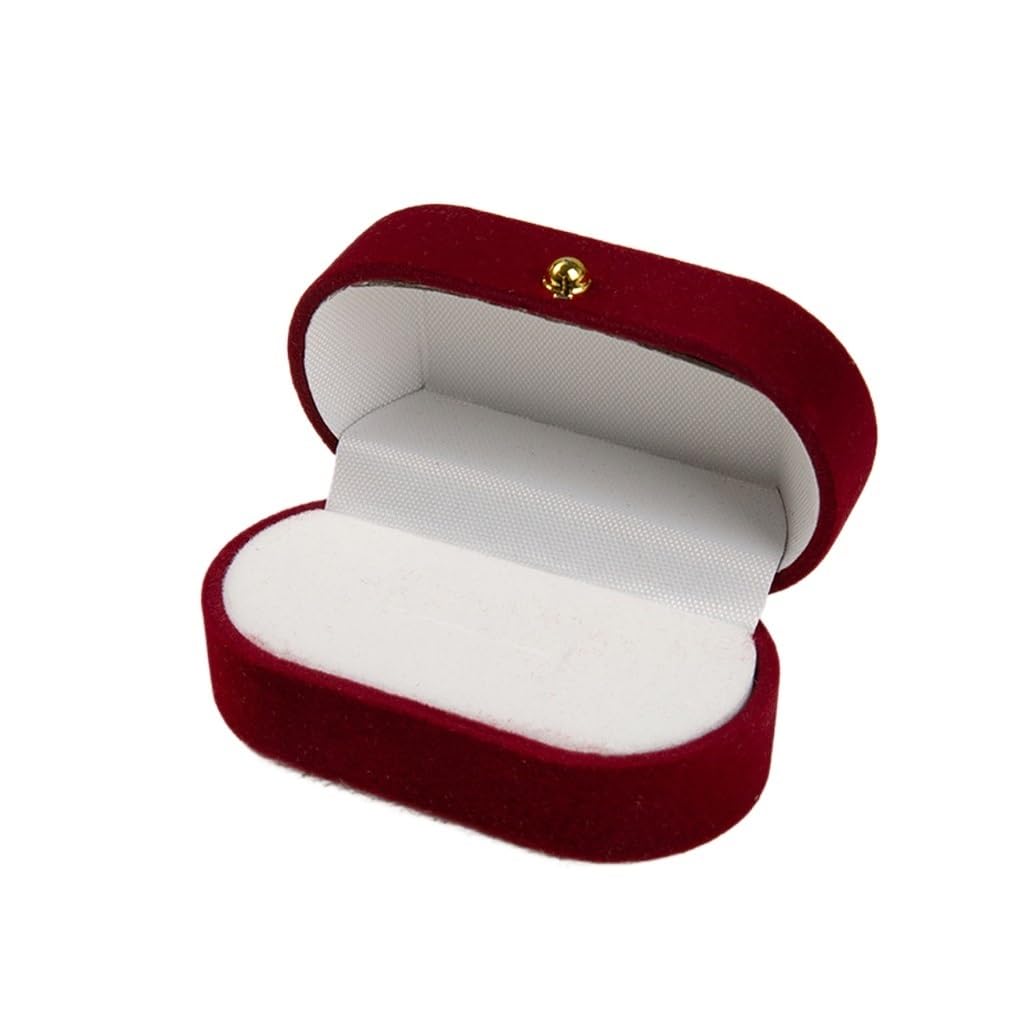 Boîte à bijoux en flanelle idéale pour ranger ses bagues sur la coiffeuse