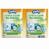 Swirl Anti Calc Bio-Powder (2x 20g) mit Citrus Power | Entkalkungspulver geeignet für Kaffeemaschinen, Kaffeevollautomaten, Padmaschinen, Wasserkocher