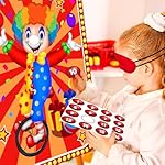 Hxezoc Circus Party Games, Pin The Noses on The Clown With 32 Pcs Nose Stickers, Large Carnival Clown Games Poster for Kids Birthday Party School Classroom Carnival Party Supplies - Image 3
