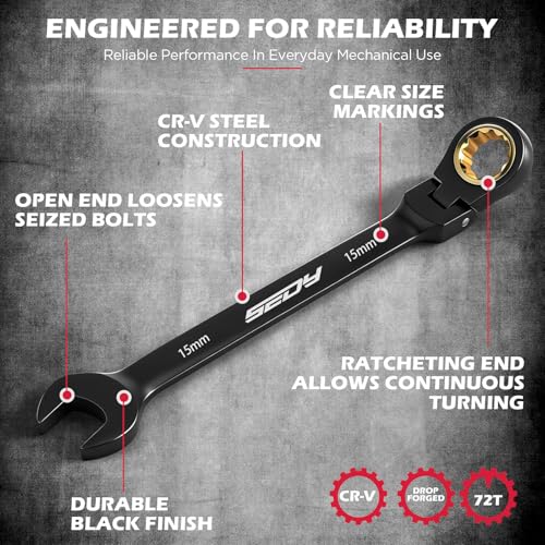 Premium 24-Piece Flex-Head Ratcheting Wrench Set