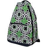 Geometric Sailor Print NGIL Tennis Racquet Holder Backpack