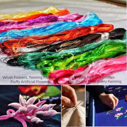 Image of 100% Mulberry Silk Embroidery Thread 30 Colors 22m Each (S30) | China Handmade Embroidery Silk Art Thread Jewelry Making Cross Stitch Floss Needlepoint DIY Gift Sewing Kits