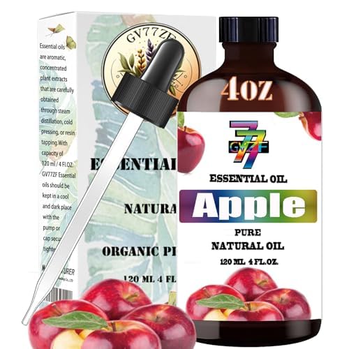 Apple Fresh Essential Oil (4 oz/120 ml) - Apple Fresh Oils Used in diffusers, humidifiers, Home Baths, Cleaning Products, Yoga, DIY Soaps and DIY Scented Candles