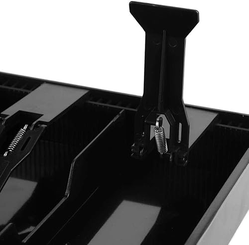 Miniatura 7 de Bandeja de efectivo de cinco rejillas, cajonera negra y blanca, bandeja de monedas extraíble, caja fuerte de almacenamiento ordenada para