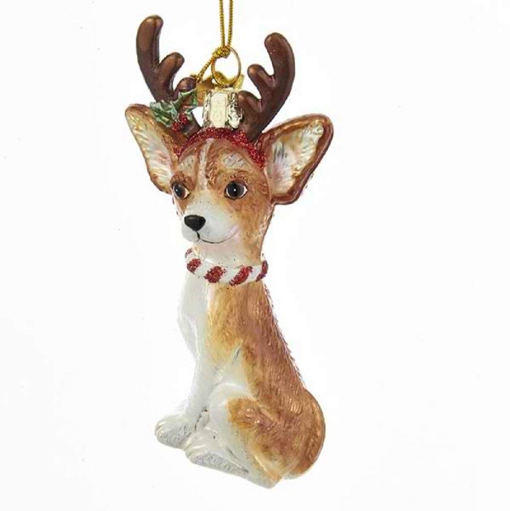 Chihuahua de Noël Noble Gems figurine en verre pleine de magie
