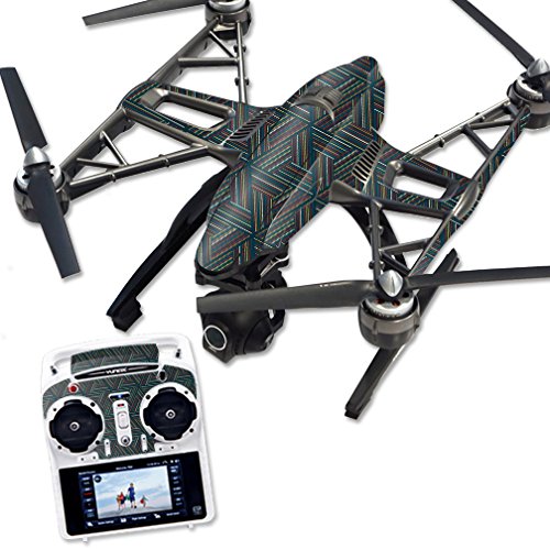 MightySkins Vinyl Wrap For Yuneec Q500 & Q500+ Drone - Vintage Flag Design, Protective Decal Skin - View #4
